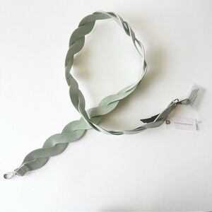 Anthropologie NWT Green Woven Interlace Shoulder Bag Strap